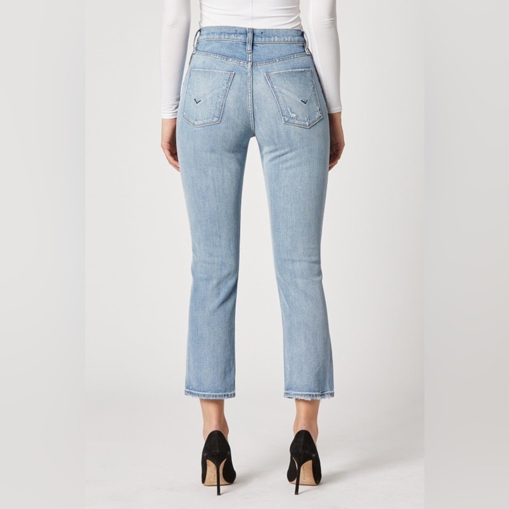 HUDSON HOLLY HIGH RISE STRAIGHT JEAN IN LIGHT WASH Size 26 - Picture 3 of 9